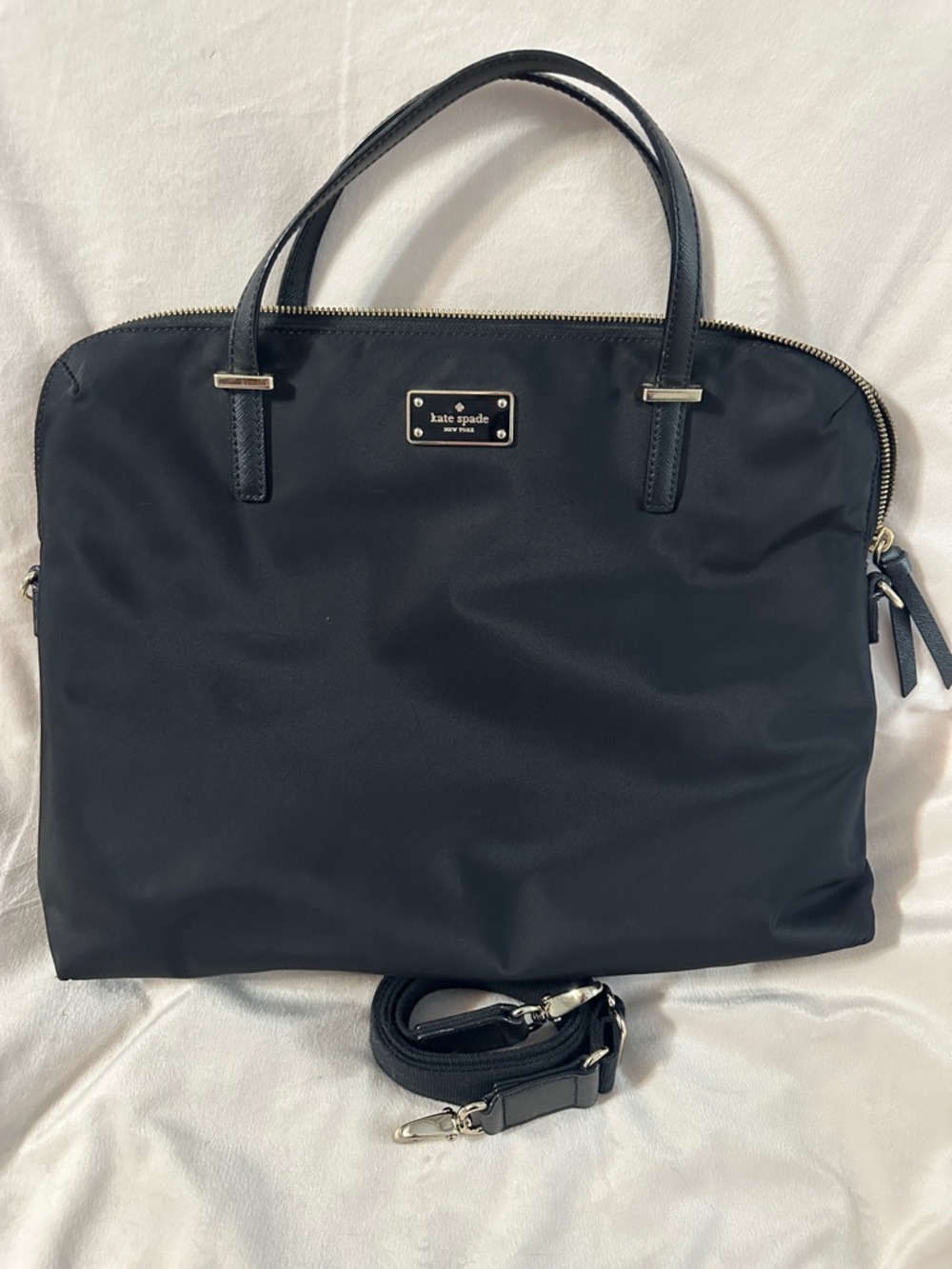kate spade Black Nylon Laptop Bag with Removable Strap and Top Zip - Picture 5 of 6